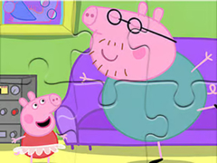 Gra Jigsaw Puzzle: Daddy Pig Dancing