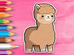 Gra Coloring Book: Cute Alpaca