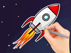 Gra Coloring Book: Flying Rocket