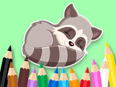 Gra Coloring Book: Baby Raccoon