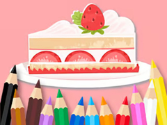 Gra Coloring Book: Strawberry Cake