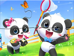 Gra Jigsaw Puzzle: Baby Panda Spring Outing