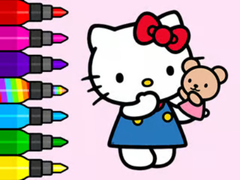 Gra Coloring Book: Hello Kitty Teddy Bear