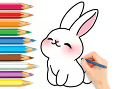 Gra Coloring Book: Cute Rabbit