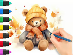 Gra Coloring Book: Autumn Bear