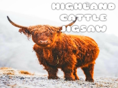 Gra Highland Cattle Jigsaw