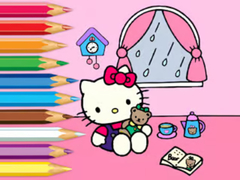 Gra Coloring Book: Hello Kitty Rainy Day