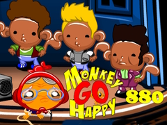 Gra Monkey Go Happy Stage 880 New Monkeys On Block Theme