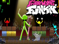 Gra FNF Rush E : Animation vs. Minecraft