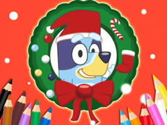 Gra Coloring Book: Bluey Santa Claus