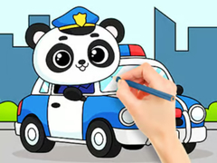 Gra Coloring Book: Police Panda