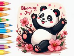 Gra Coloring Book: Little Panda Cherry Blossoms