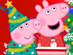 Gra Jigsaw Puzzle: Peppa Pig Christmas Preparation