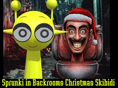 Gra Sprunki in Backrooms Christmas Skibidi 