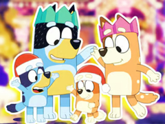 Gra Jigsaw Puzzle: Bluey Family Xmas Eve