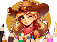 Gra Coloring Book: Cowgirl