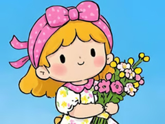 Gra Jigsaw Puzzle: Little Flower Girl