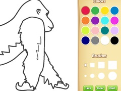 Gra Gorilla Coloring Book for Kids