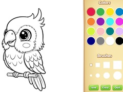 Gra Kawaii Animal Coloring Book