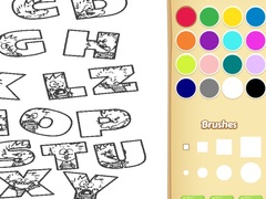 Gra Alphabet Animal Coloring Book for Kids