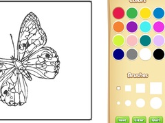 Gra Butterflies Coloring Book for Kids