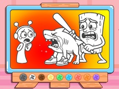 Gra Coloring Book: Sprunki VS Tung Tung Sahur