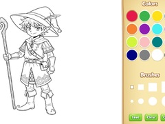 Gra Elf Coloring Book
