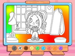 Gra Coloring Book: Avatar Girl Dress Up Shopping