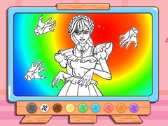 Gra Coloring Book: Wednesday Addams Dancing