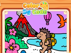 Gra Color By Code Volcano Hedgehog