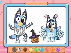 Gra Coloring Book: Bluey Halloween Costume