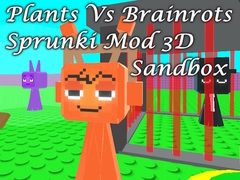 Gra Plants Vs Brainrots Sprunki Mod 3D Sandbox