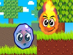 Gra Fire Ball and Water Ball: Parkour Love Balls