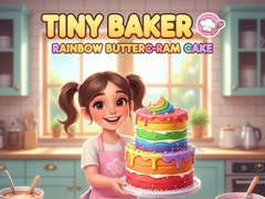 Gra Tiny Baker: Rainbow Buttercream Cake