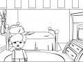 Gra Cartoon House Online Coloring Game