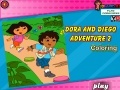 Gra Dora and Diego Adventure Coloring 2
