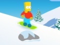 Gra Bart snowboarding