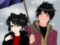 Gra Anime Winter Couple Ddress Up Game