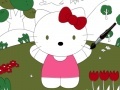 Gra Hello kitty online coloring page