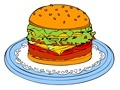 Gra Online coloring Hamburger