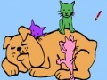 Gra Dog and cat coloring game